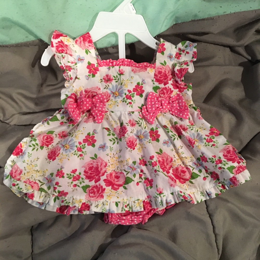 0/3 month dress and diaper cover